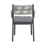 Alvin Stuhl mit Armlehne und Kissen Charcoal/Hellgrau - ZEN ZONE Furniture