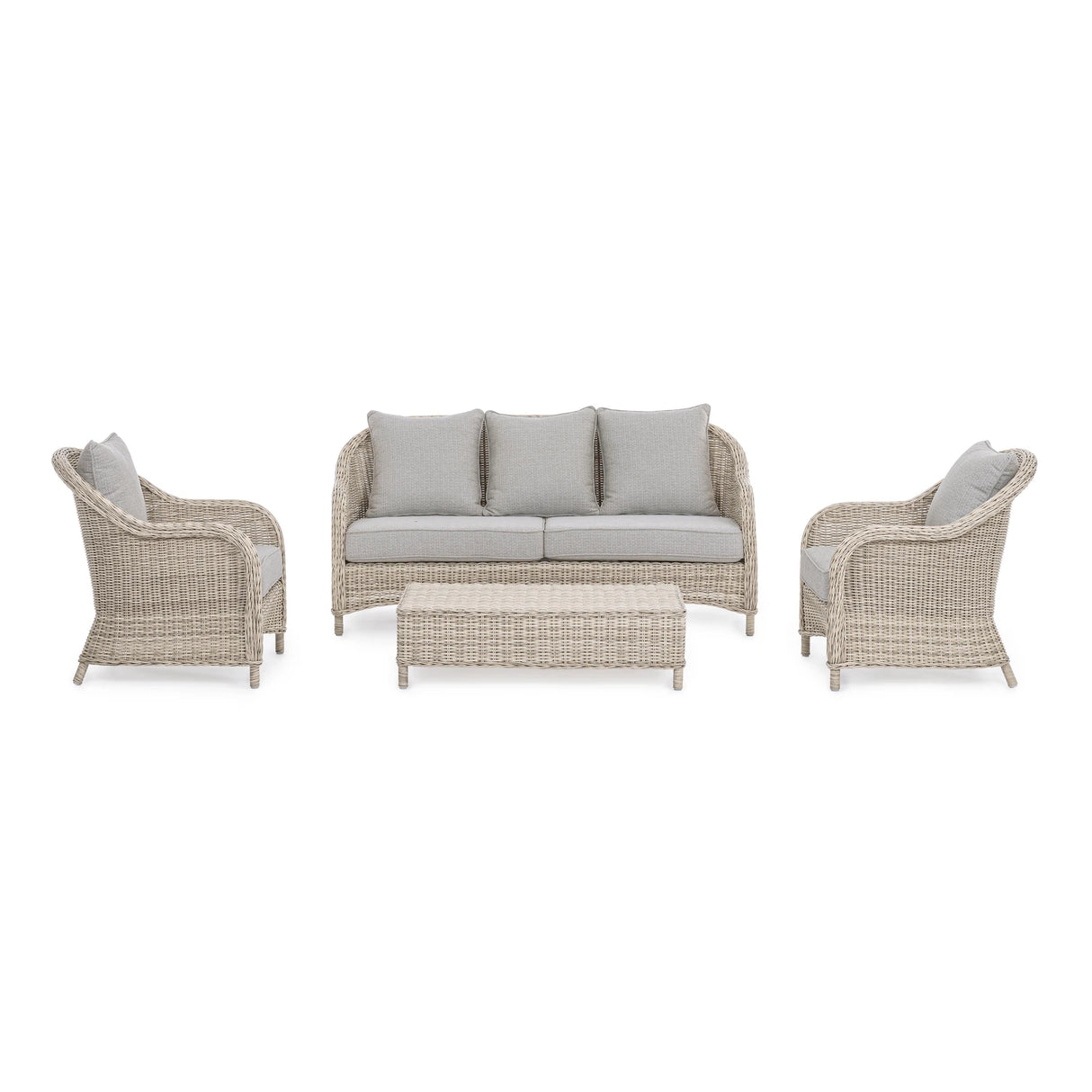 Garten-Sofa 3-Sitzer mit Kissen Aditya New - ZEN ZONE Furniture