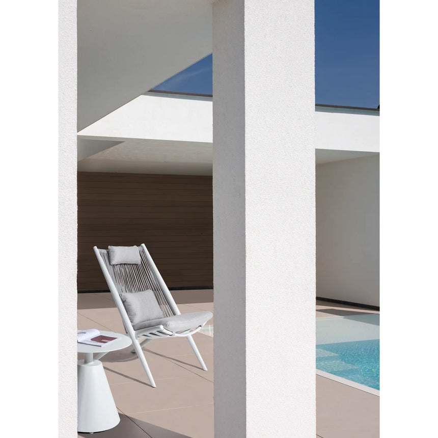 Garten Beistelltisch D50 Weiß XK03 Aloha - ZEN ZONE Furniture