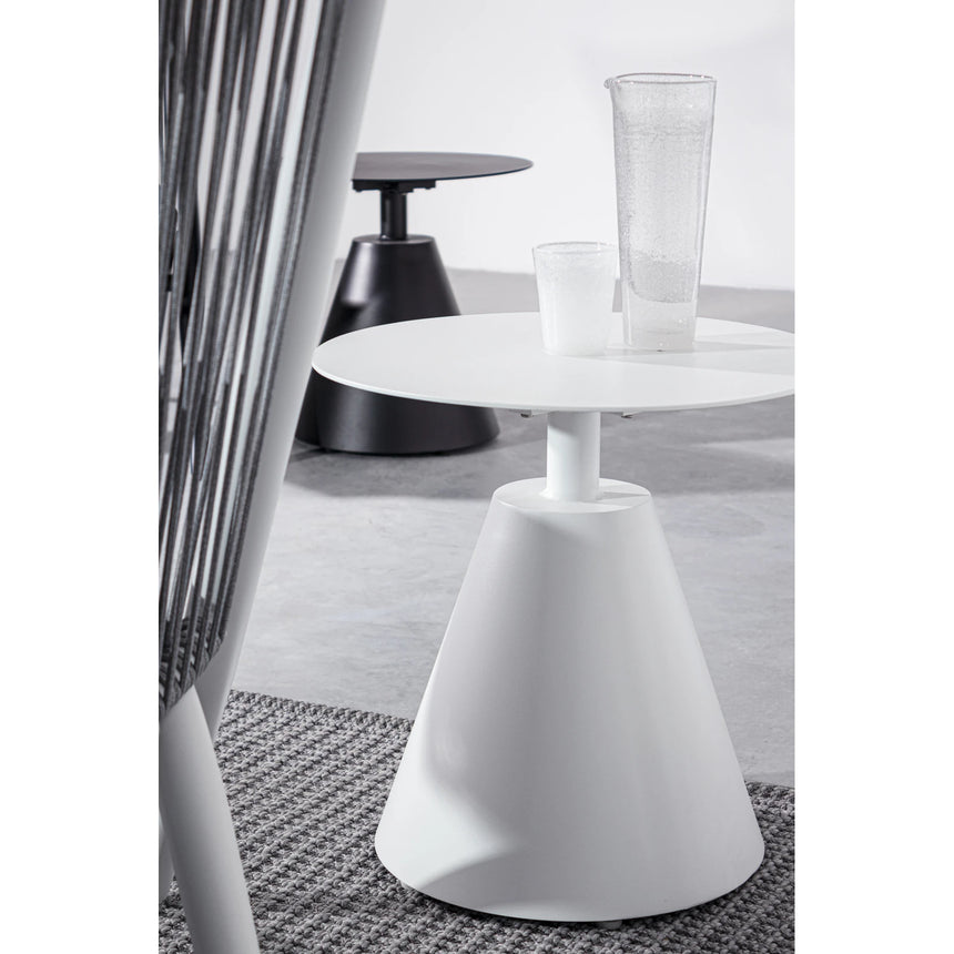 Garten Beistelltisch D50 Weiß XK03 Aloha - ZEN ZONE Furniture