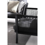 Outdoor Sofa 3 Plätze mit Kissen Makatea Schwarz XK04 - ZEN ZONE
