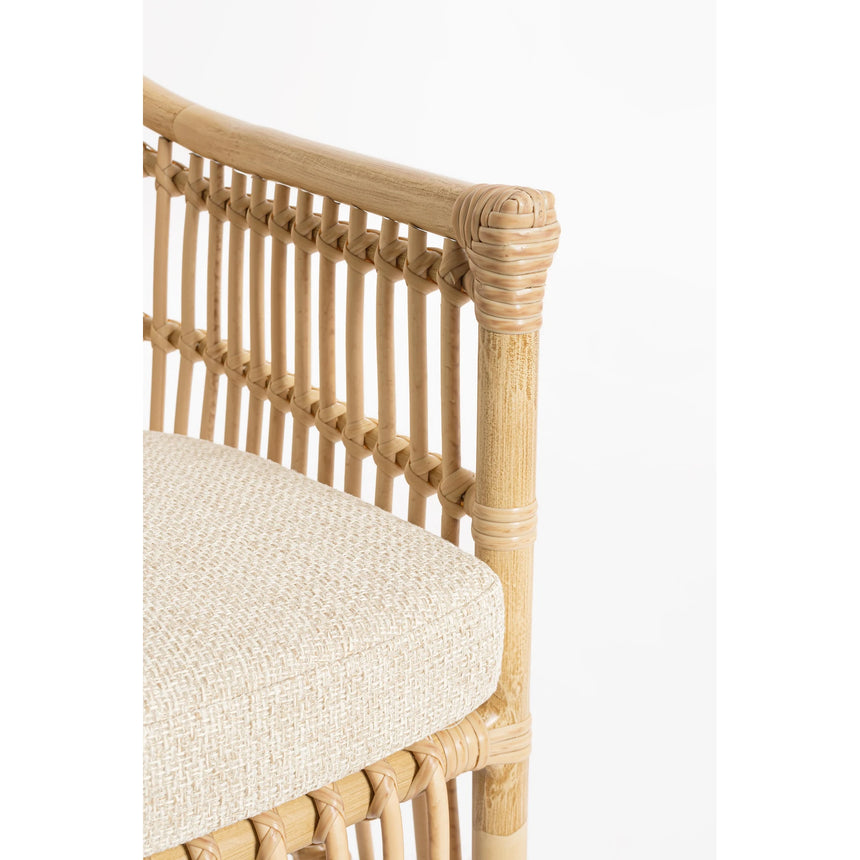 Gartenstuhl mit Armlehne und Kissen Adelma - ZEN ZONE Furniture