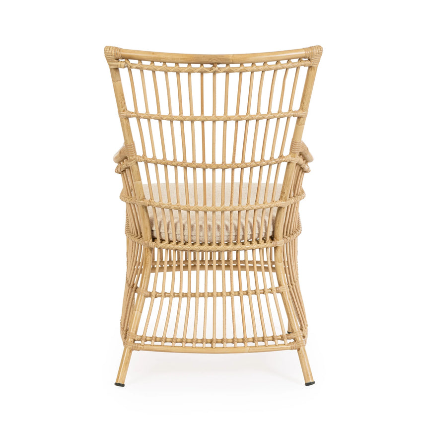 Gartenstuhl mit Armlehne und Kissen Adelma - ZEN ZONE Furniture