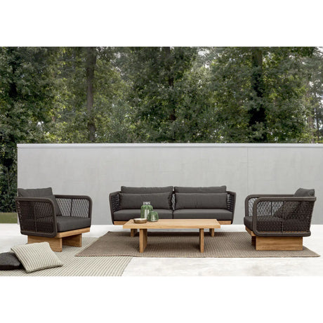 Outdoor Sessel Xylia mit Kissen Dark - ZEN ZONE Furniture