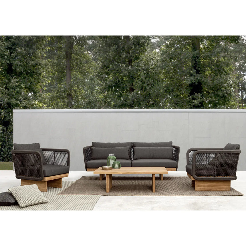 Outdoor Sessel Xylia mit Kissen Dark - ZEN ZONE Furniture