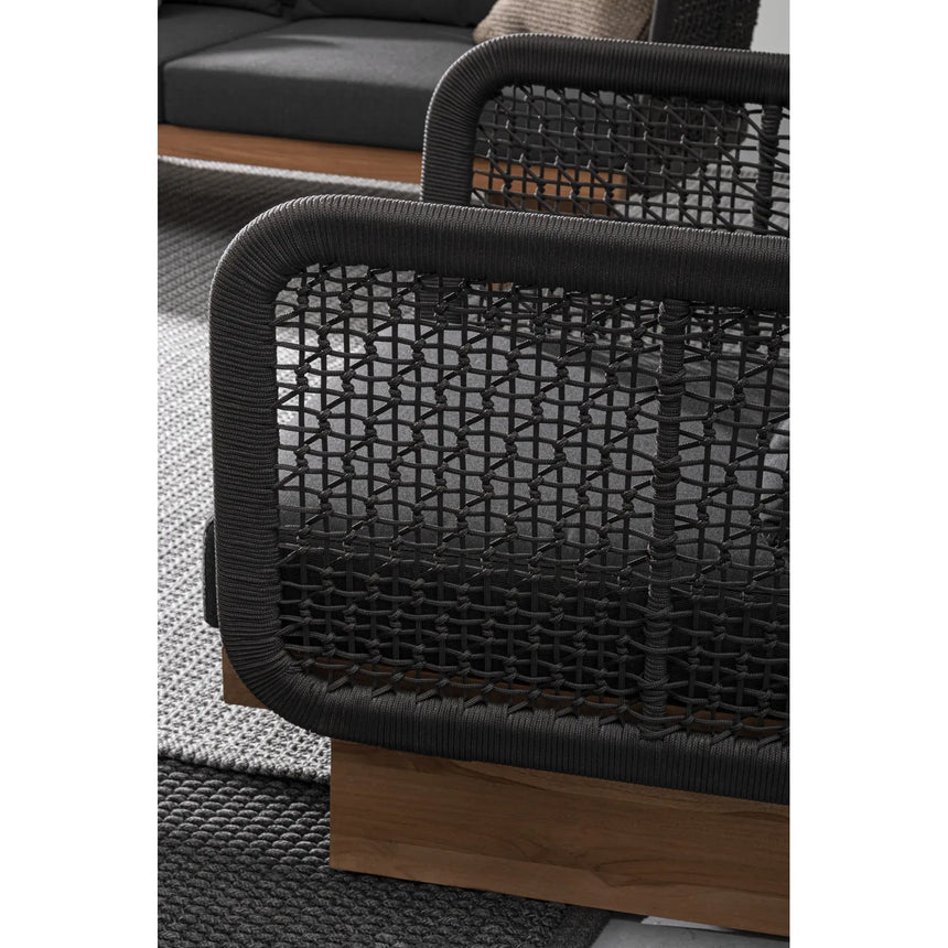 Outdoor Sessel Xylia mit Kissen Dark - ZEN ZONE Furniture