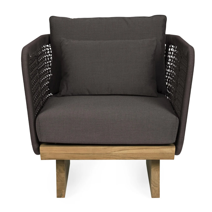 Outdoor Sessel Xylia mit Kissen Dark - ZEN ZONE Furniture