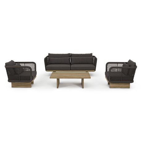 Outdoor Sessel Xylia mit Kissen Dark - ZEN ZONE Furniture