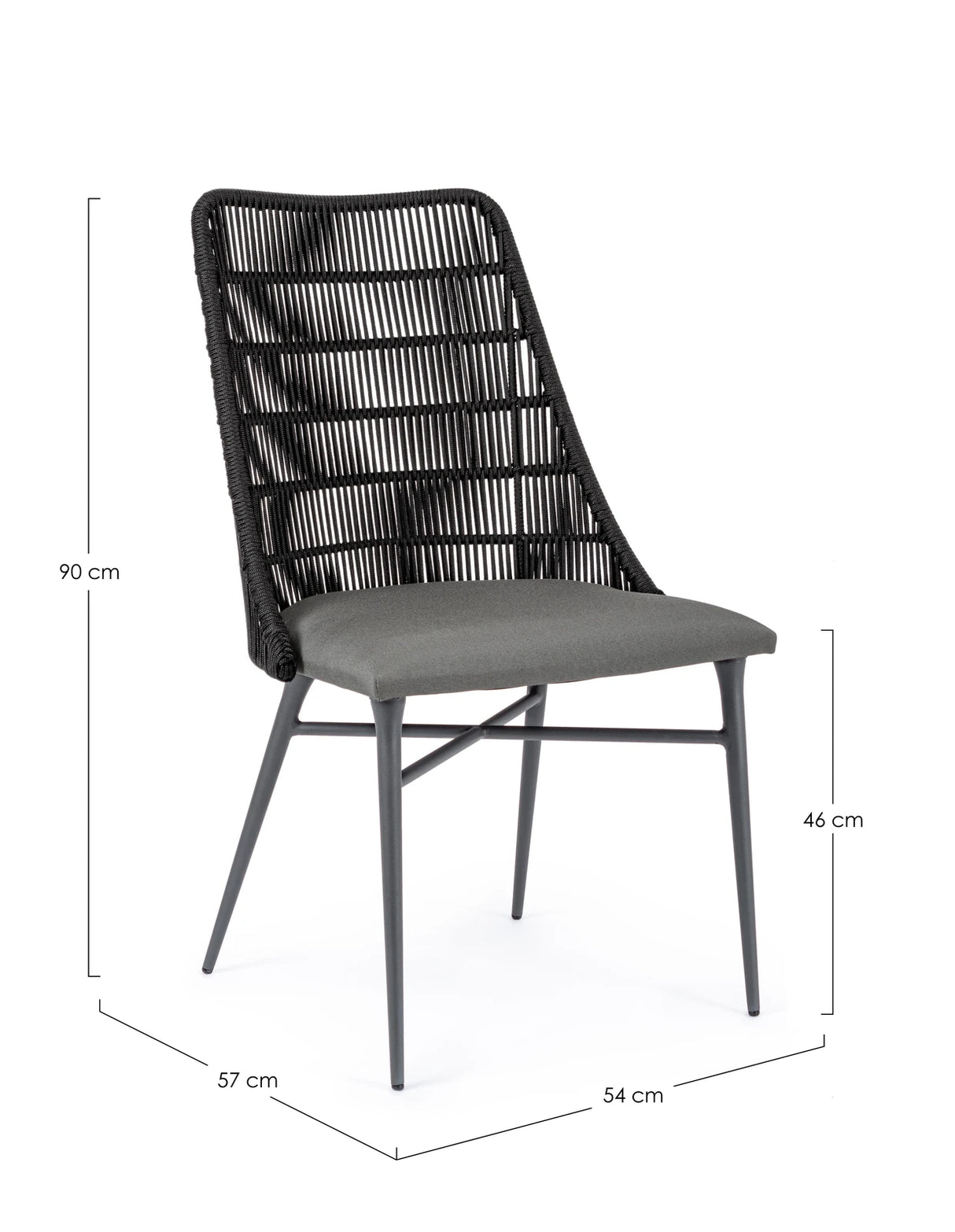 Gartenstuhl Tablita Anthrazit - ZEN ZONE Furniture