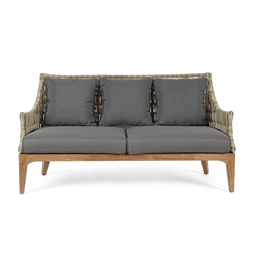 Garten-Sofa 2 bis 3-Sitzer mit Kissen Keilani - ZEN ZONE Furniture
