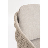 Gartenstuhl mit Armlehne und Kissen Tamires Beige - ZEN ZONE Furniture