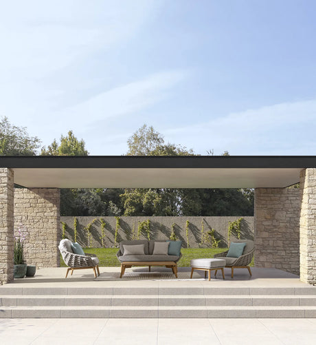 Outdoor Sessel mit Kissen Tamires Beige - ZEN ZONE Furniture