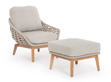Outdoor Sessel mit Kissen Tamires Beige - ZEN ZONE Furniture