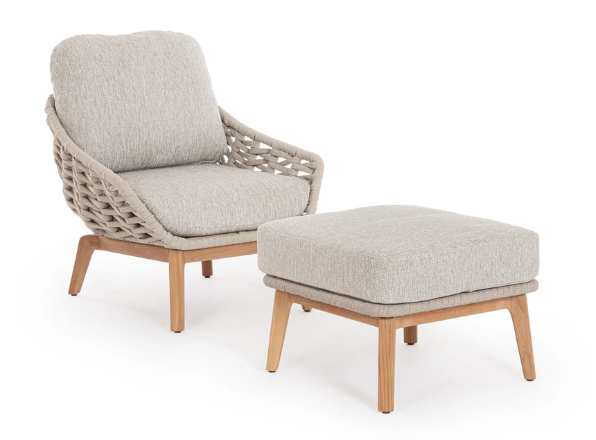 Outdoor Sessel mit Kissen Tamires Beige - ZEN ZONE Furniture