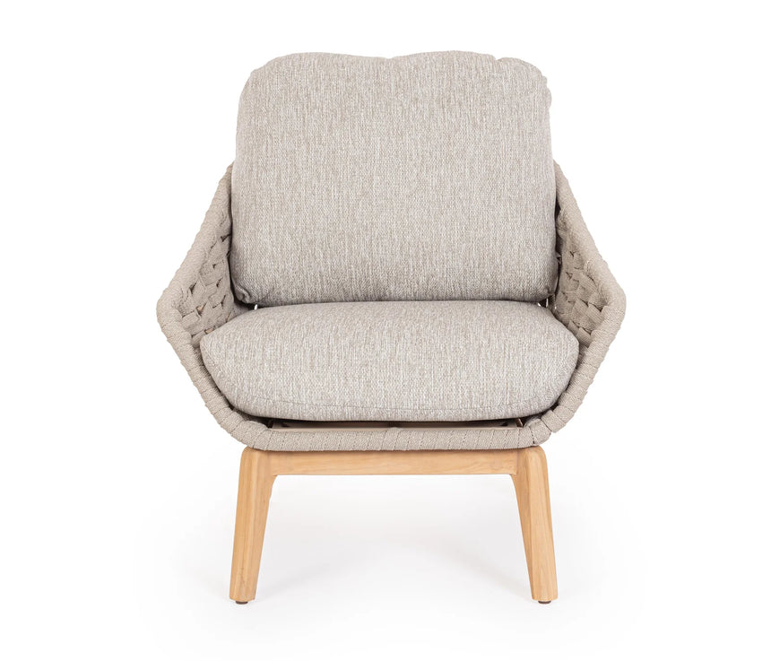 Outdoor Sessel mit Kissen Tamires Beige - ZEN ZONE Furniture
