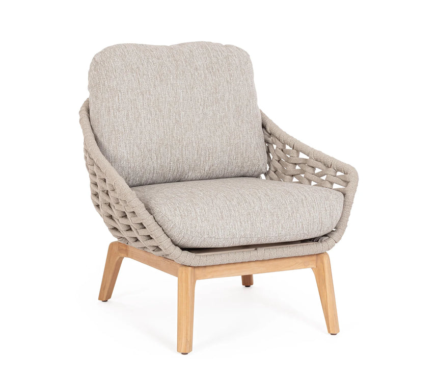 Outdoor Sessel mit Kissen Tamires Beige - ZEN ZONE Furniture