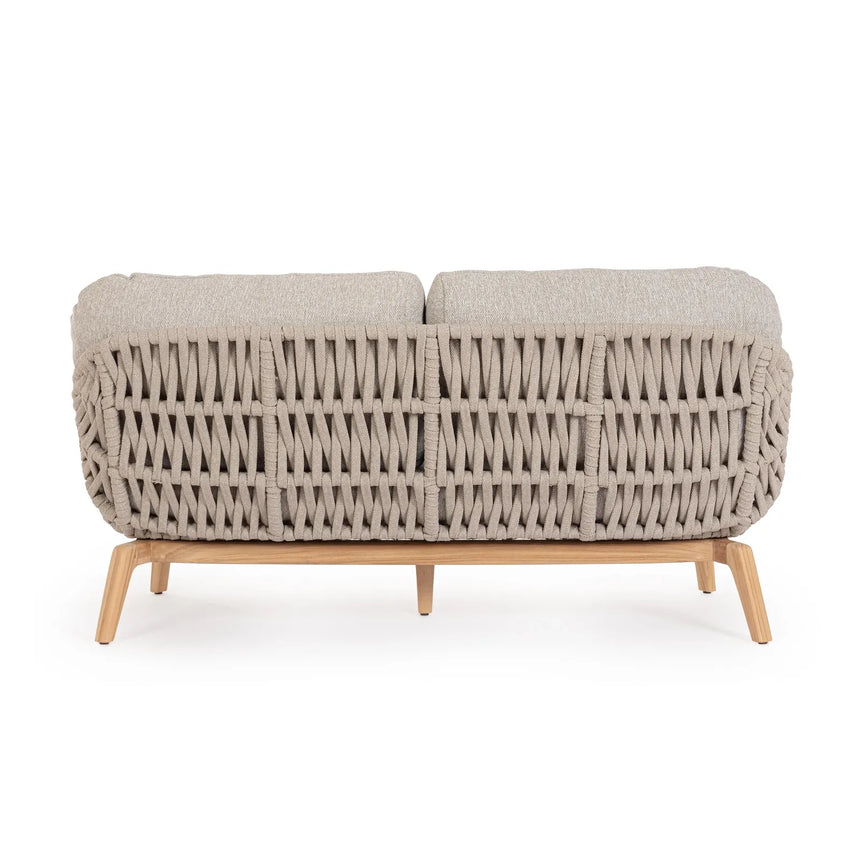 Garten-Sofa 2 bis 3-Sitzer mit Kissen Tamires Beige - ZEN ZONE Furniture