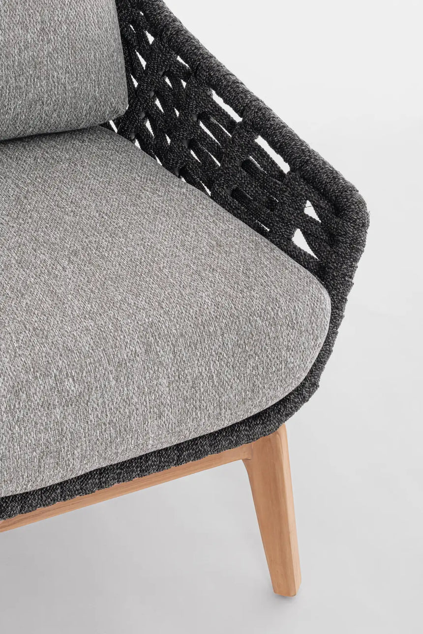 Outdoor Sessel mit Kissen Tamires Anthrazit - ZEN ZONE Furniture