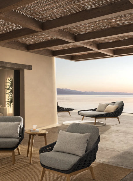 Outdoor Sessel mit Kissen Tamires Anthrazit - ZEN ZONE Furniture