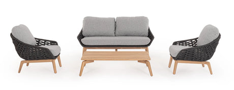 Outdoor Sessel mit Kissen Tamires Anthrazit - ZEN ZONE Furniture