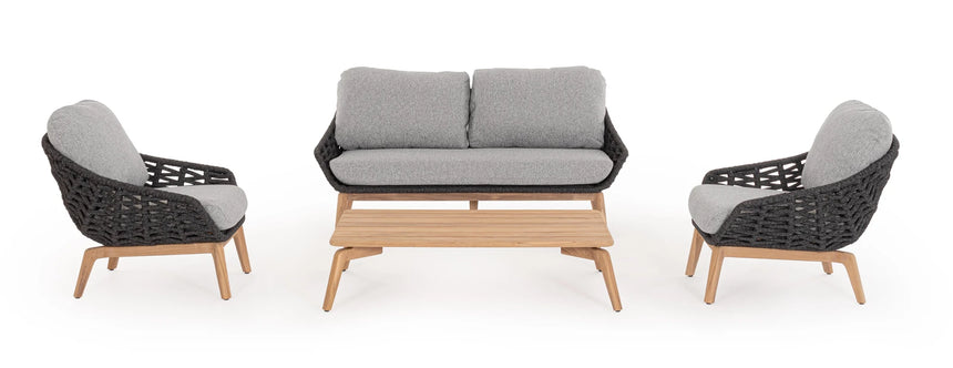 Outdoor Sessel mit Kissen Tamires Anthrazit - ZEN ZONE Furniture