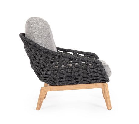 Outdoor Sessel mit Kissen Tamires Anthrazit - ZEN ZONE Furniture