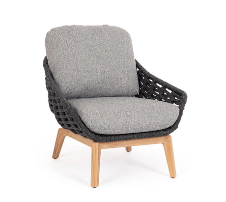 Outdoor Sessel mit Kissen Tamires Anthrazit - ZEN ZONE Furniture