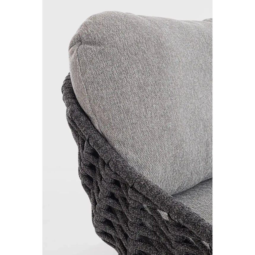 Garten-Sofa 2 bis 3-Sitzer mit Kissen Tamires Anthrazit - ZEN ZONE Furniture