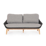 Garten-Sofa 2 bis 3-Sitzer mit Kissen Tamires Anthrazit - ZEN ZONE Furniture