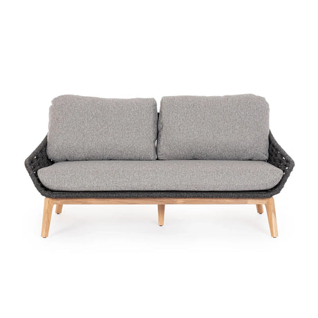 Garten-Sofa 2 bis 3-Sitzer mit Kissen Tamires Anthrazit - ZEN ZONE Furniture