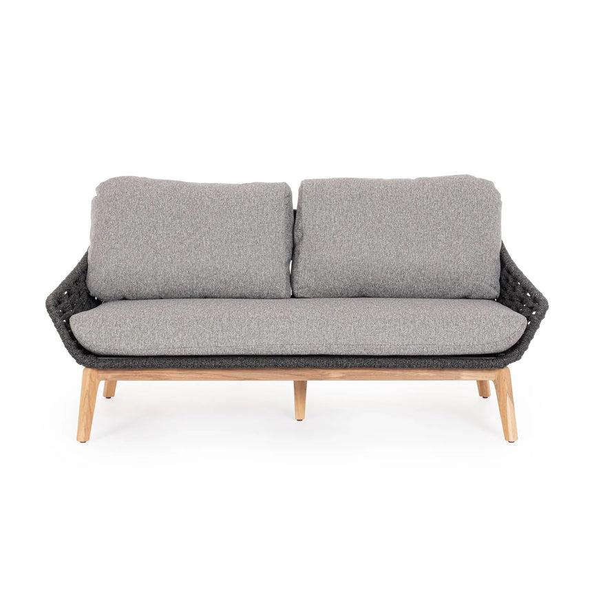 Garten-Sofa 2 bis 3-Sitzer mit Kissen Tamires Anthrazit - ZEN ZONE Furniture