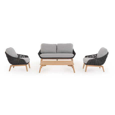 Garten-Sofa 2 bis 3-Sitzer mit Kissen Tamires Anthrazit - ZEN ZONE Furniture