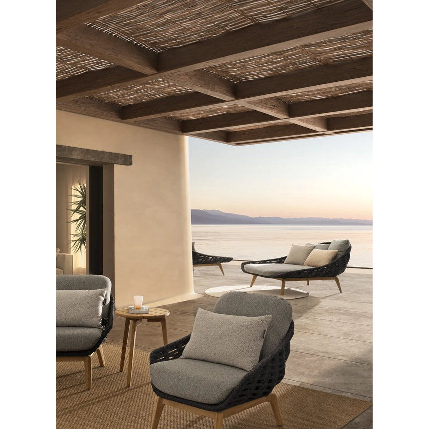 Outdoor Daybed mit Lehne Tamires Anthrazit - ZEN ZONE Furniture
