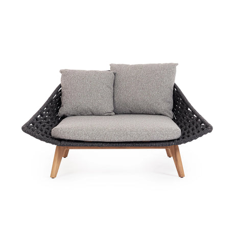 Outdoor Daybed mit Lehne Tamires Anthrazit - ZEN ZONE Furniture