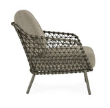 Outdoor Sessel Ivissa mit Armlehnen aus Seil Grün - ZEN ZONE Furniture
