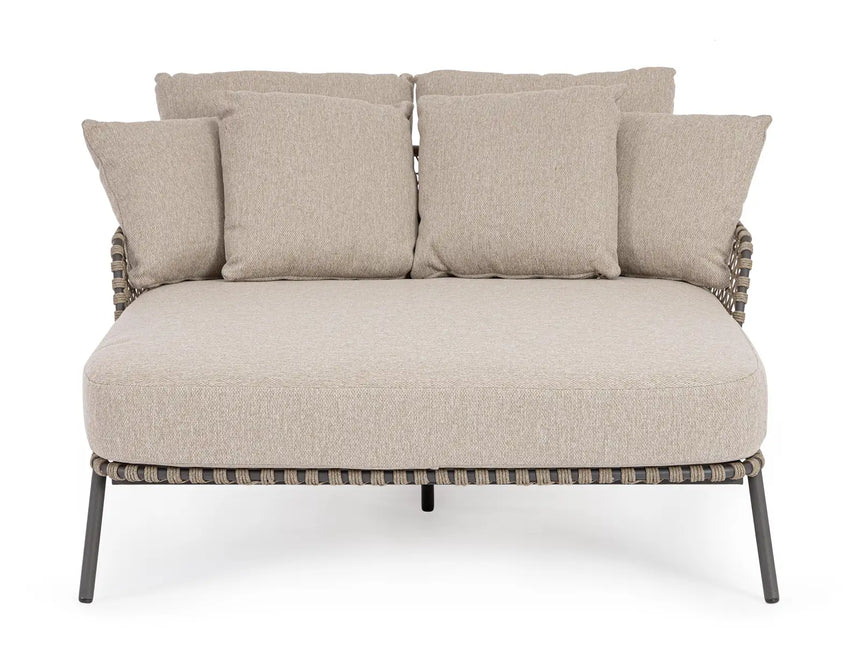 Outdoor Daybed 2-Sitzer Ivissa Anthrazit 139x170 cm - ZEN ZONE Furniture