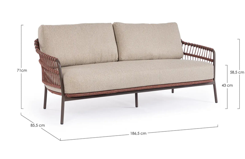 Outdoor Sofa 2/3-Sitzer Talaia Java - ZEN ZONE Furniture