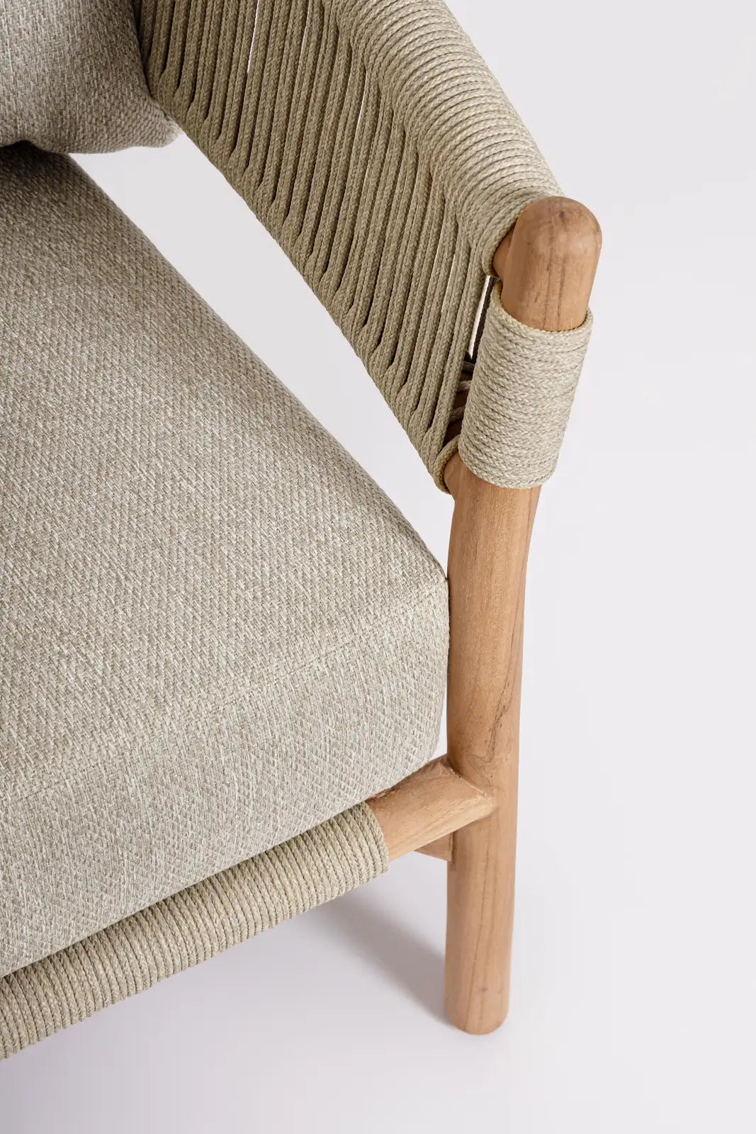 Outdoor Sofa Garita 3-Sitzer aus Teakholz und Seil - ZEN ZONE Furniture