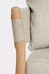 Outdoor Sofa Garita 3-Sitzer aus Teakholz und Seil - ZEN ZONE Furniture