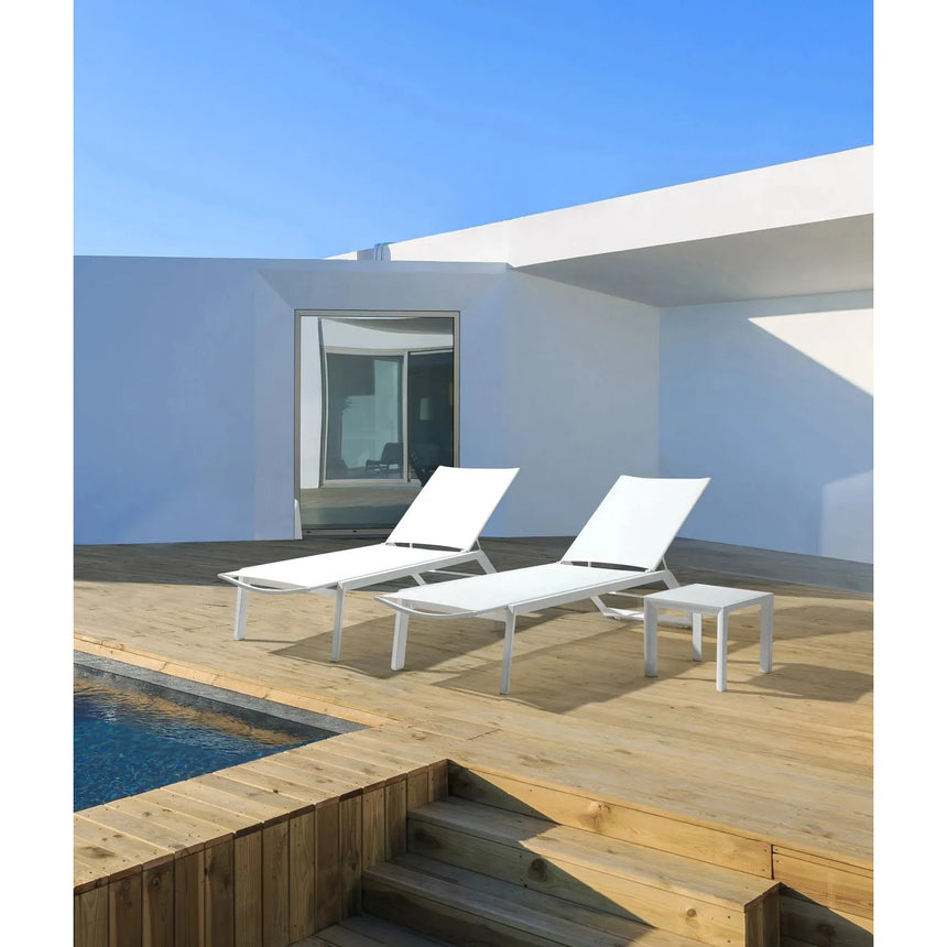 Cruise Couchtisch Weiss Gk50 40x40 cm - ZEN ZONE Furniture