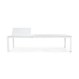 Gartentisch ausziehbar 200-300x110 Weiß CX21 Konnor