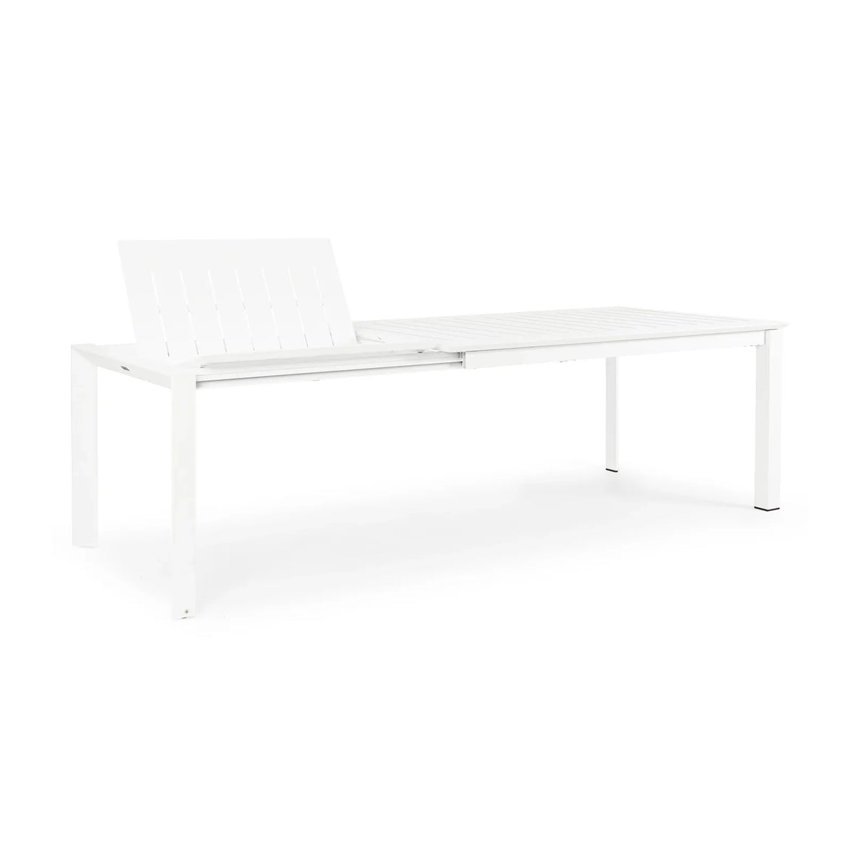 Gartentisch ausziehbar 160-240x100 Weiß CX21 Konnor