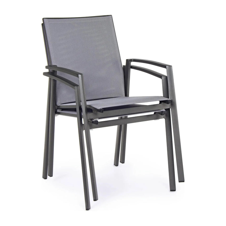 Cruise Stuhl mit Armlehnen Charcoal Gk52 - ZEN ZONE Furniture