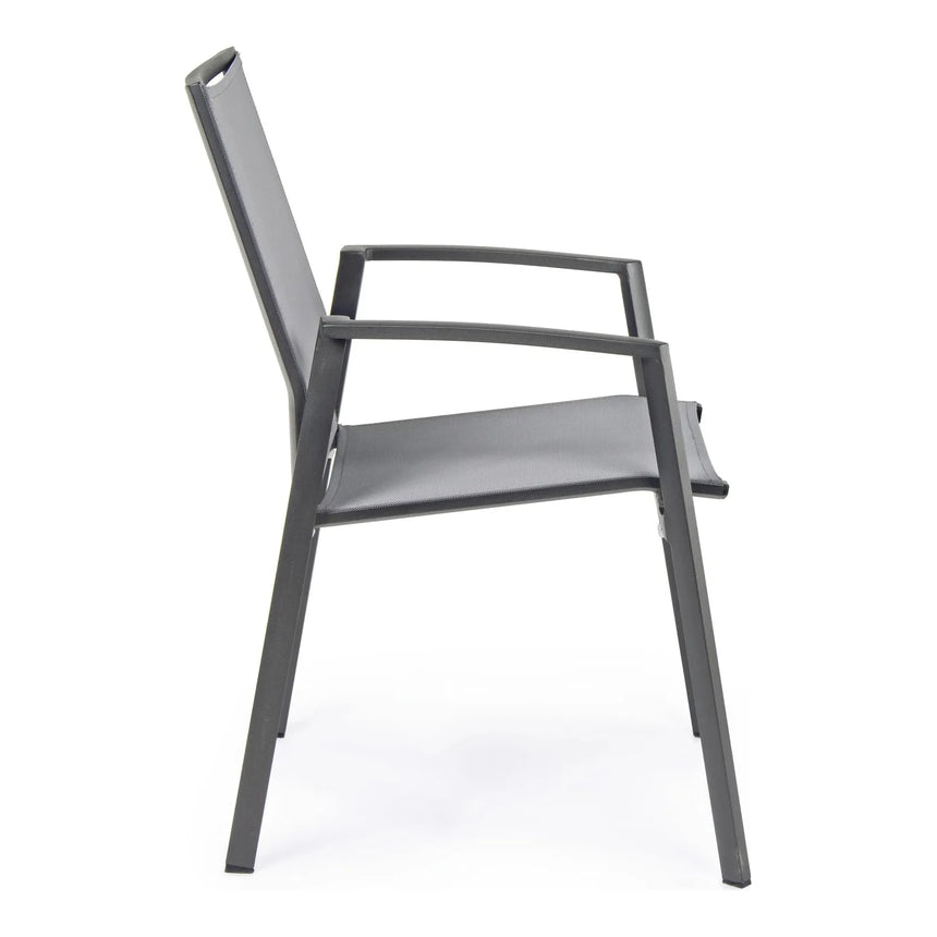 Cruise Stuhl mit Armlehnen Charcoal Gk52 - ZEN ZONE Furniture