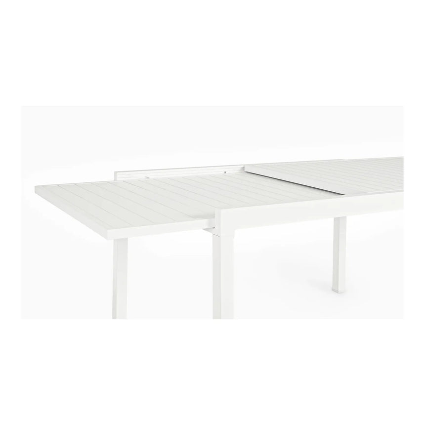 Gartentisch ausziehbar 135-270x90 Weiß Pelagius - ZEN ZONE Furniture