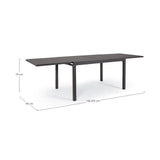 Gartentisch ausziehbar 135-270x90 Anthrazit Pelagius