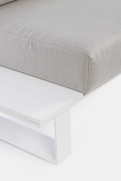 Gartenlounge Eck-Sitzgruppe mit Kissen Weiß CX21 Konnor - ZEN ZONE Furniture