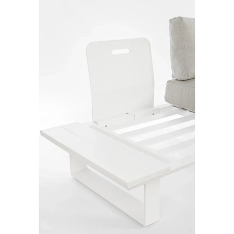Gartenlounge Eck-Sitzgruppe mit Kissen Weiß CX21 Konnor - ZEN ZONE Furniture
