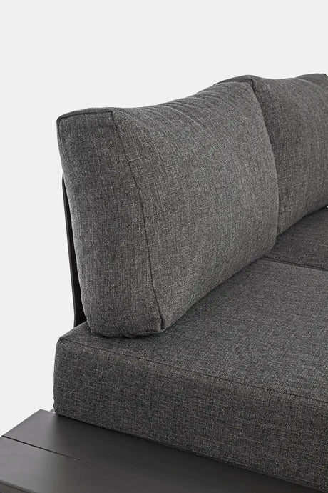 Gartenlounge Eck-Sitzgruppe mit Kissen Anthrazit CX23 Konnor - ZEN ZONE Furniture