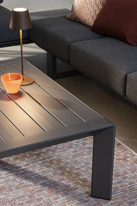 Gartenlounge Eck-Sitzgruppe mit Kissen Anthrazit CX23 Konnor - ZEN ZONE Furniture